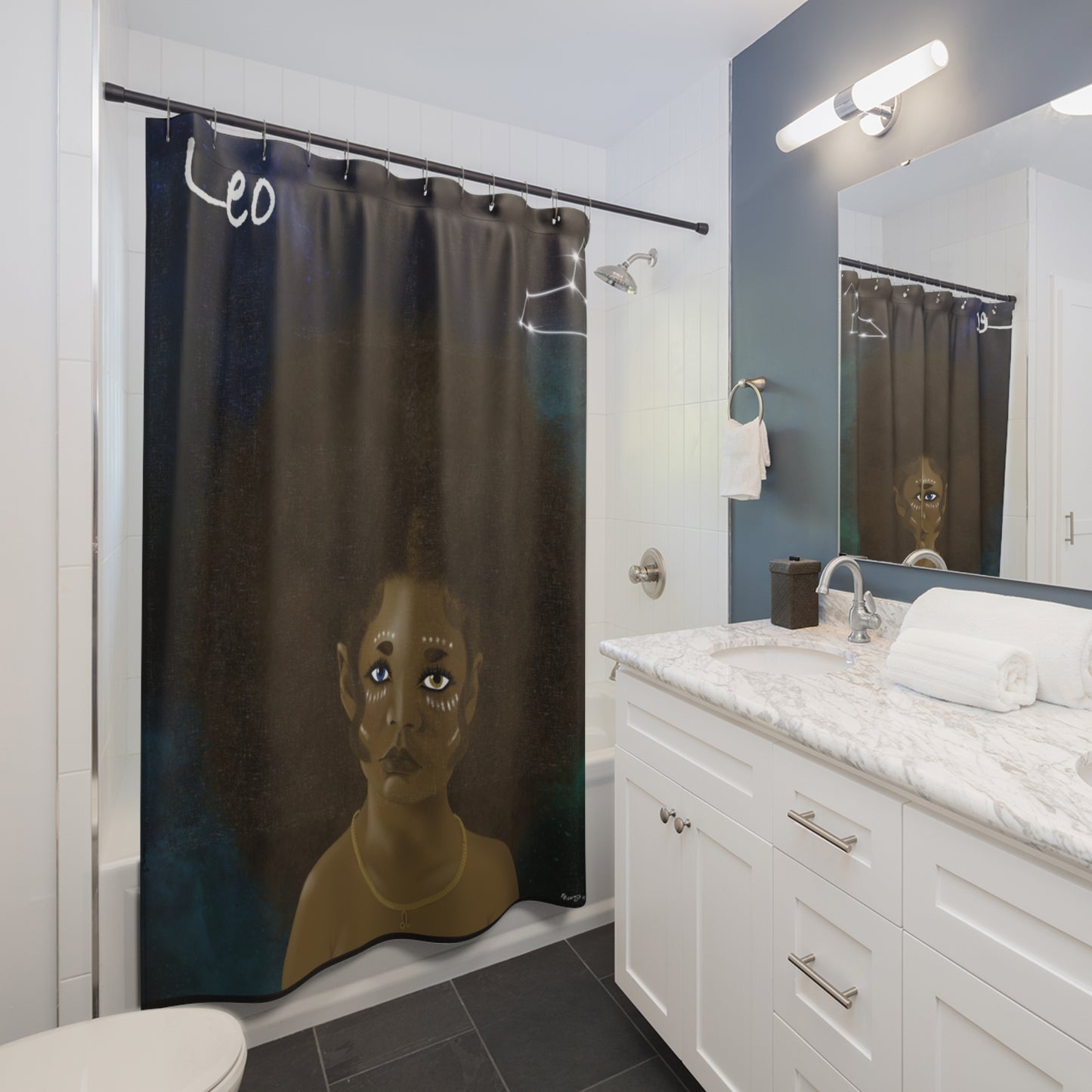 Leo Zodiac Shower Curtains