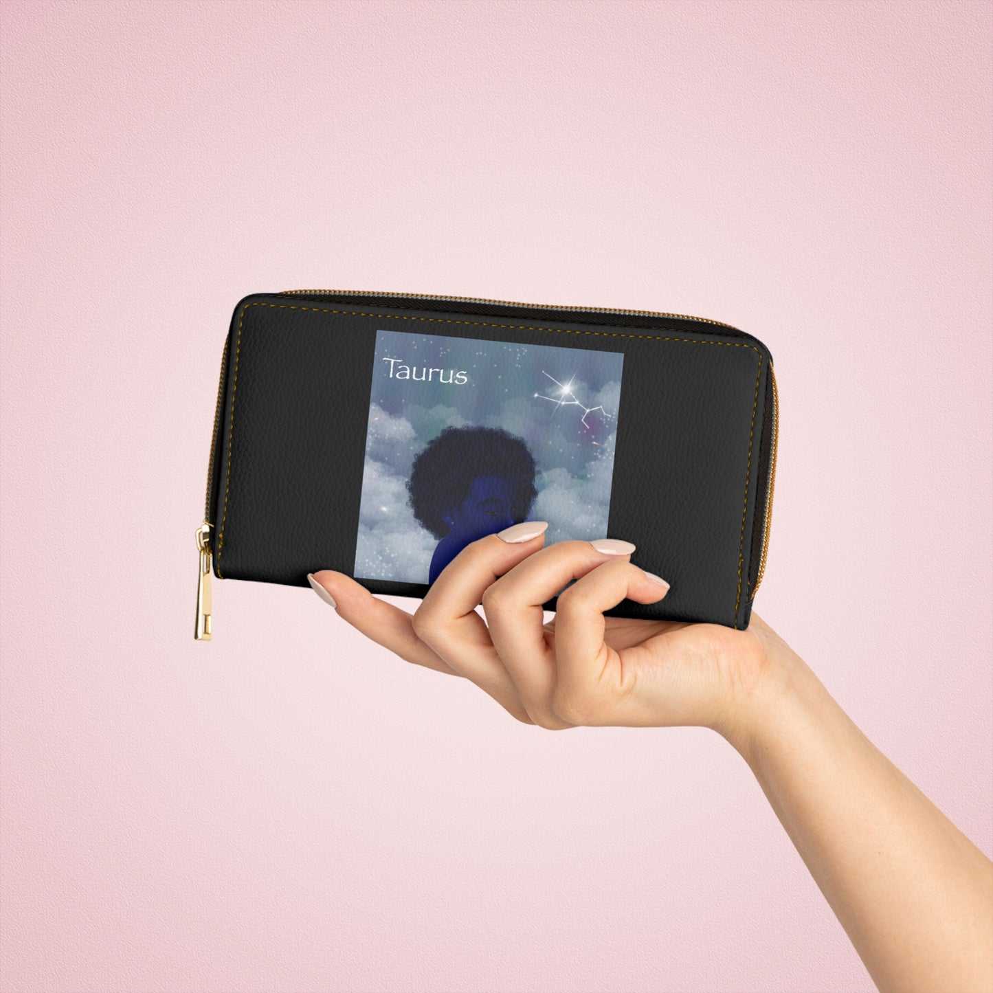 Taurus Zodiac Zipper Wallet