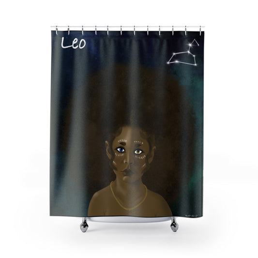 Leo Zodiac Shower Curtains