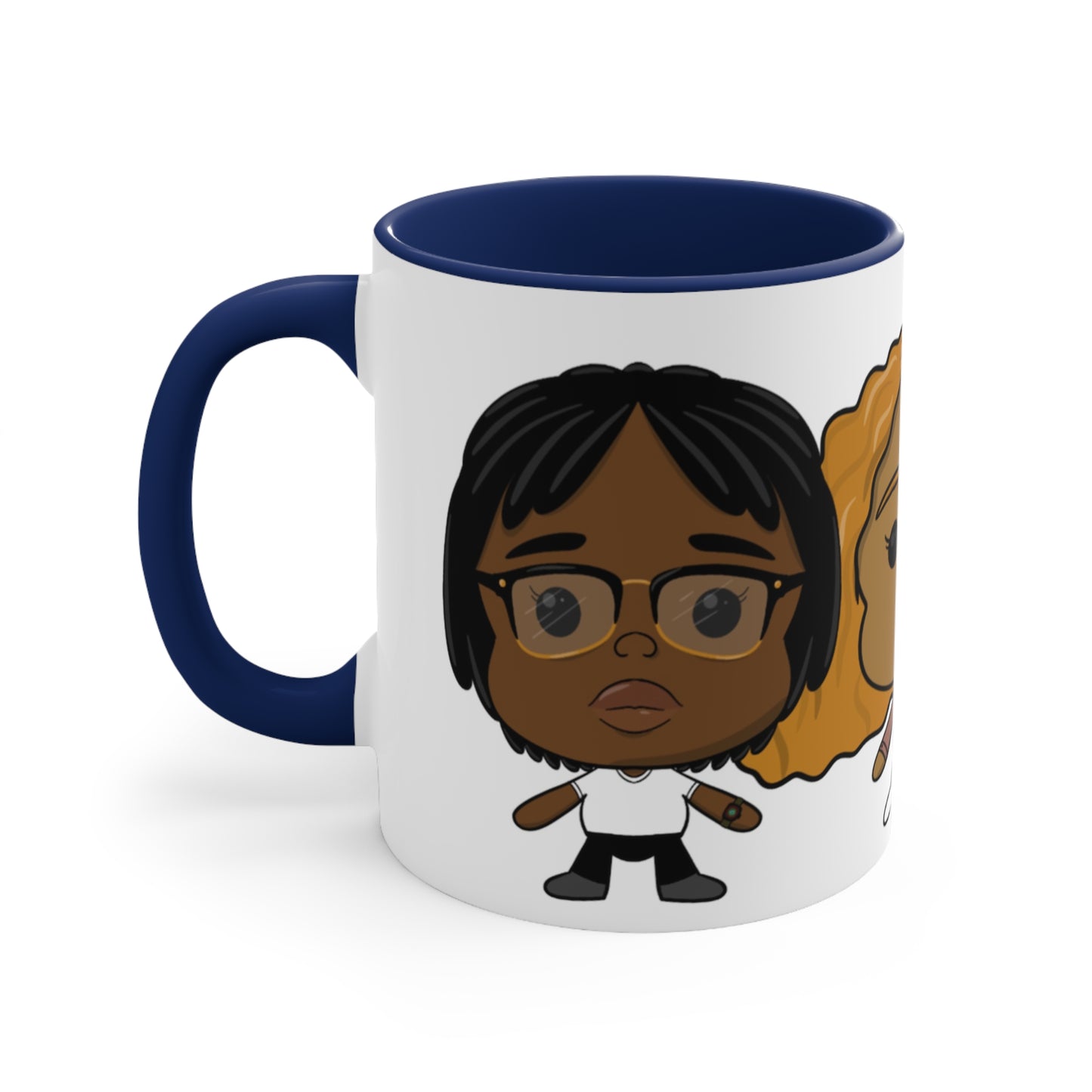 3lesbians1bed Accent Coffee Mug, 11oz