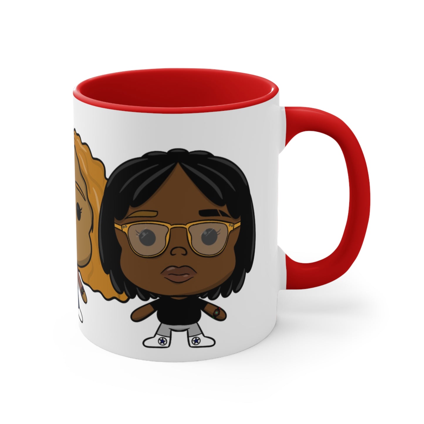 3lesbians1bed Accent Coffee Mug, 11oz