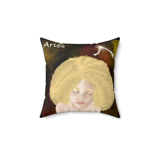 Aries zodiac  Square Pillow