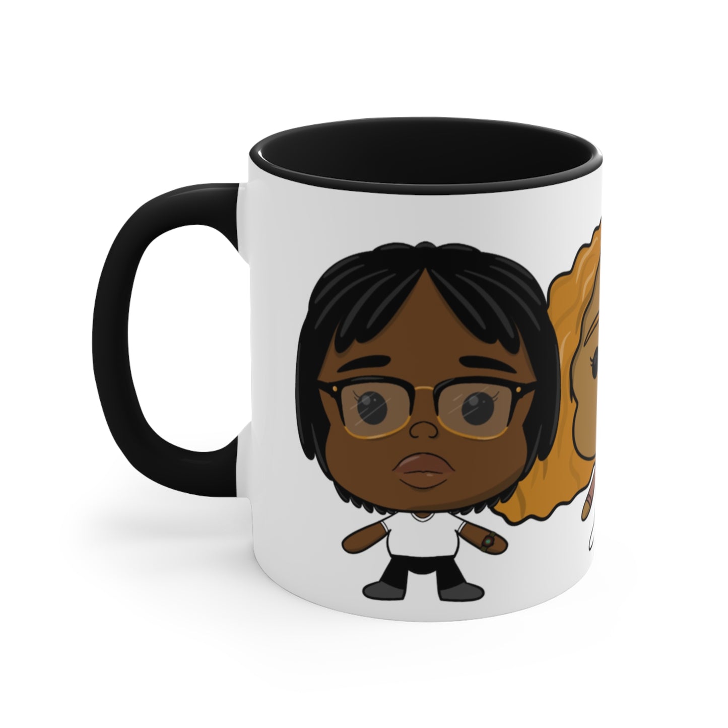 3lesbians1bed Accent Coffee Mug, 11oz