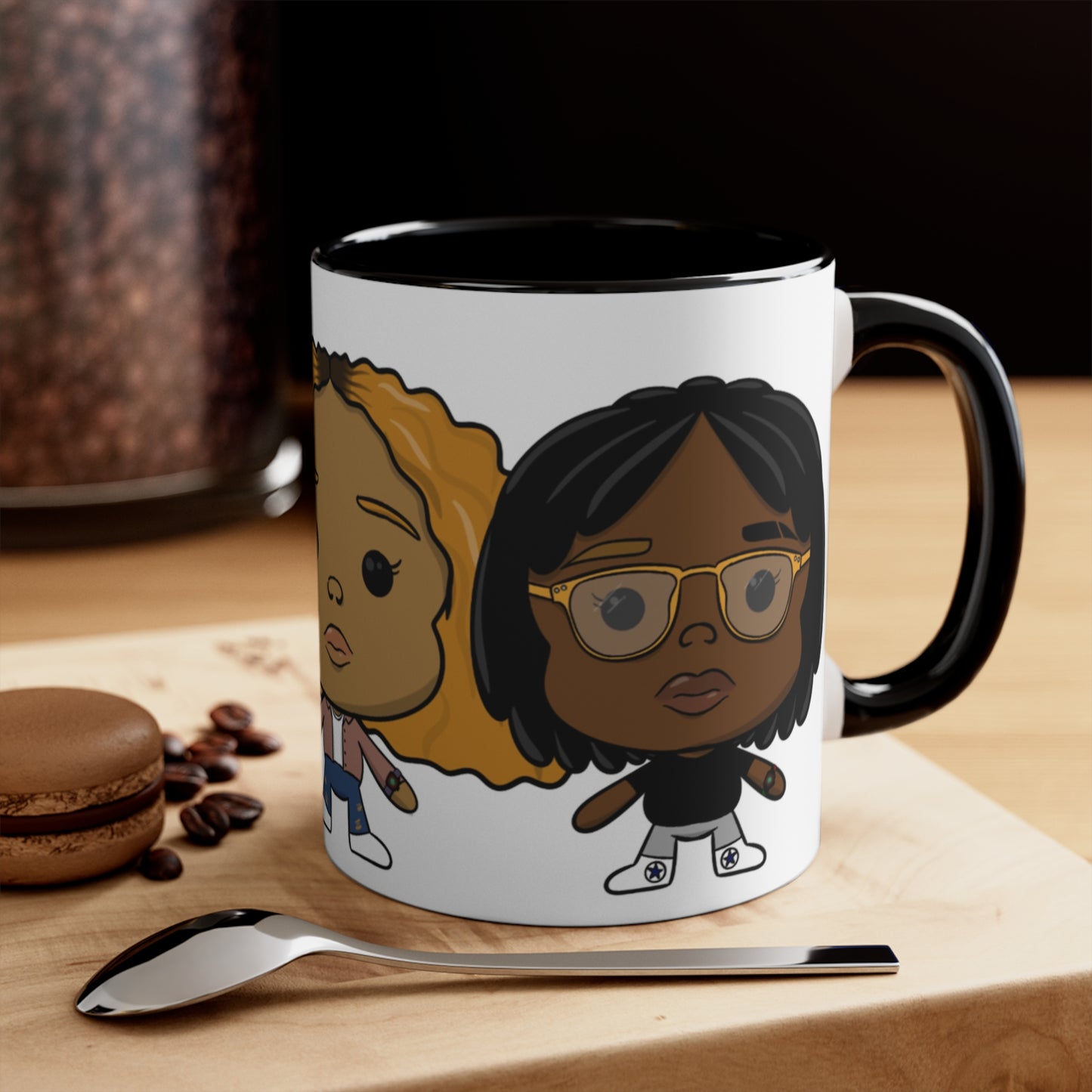 3lesbians1bed Accent Coffee Mug, 11oz
