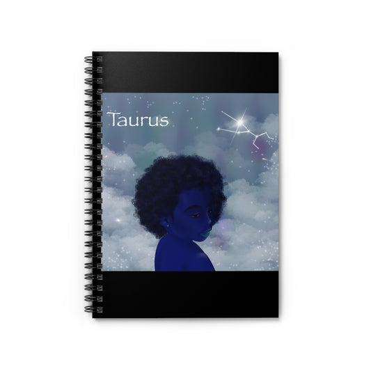 Taurus Zodiac Spiral Notebook - Ruled Line