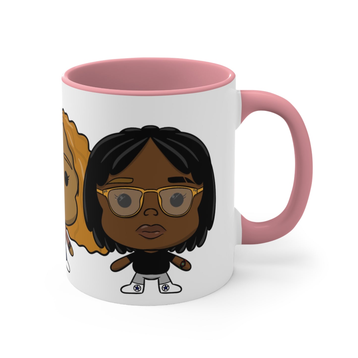 3lesbians1bed Accent Coffee Mug, 11oz