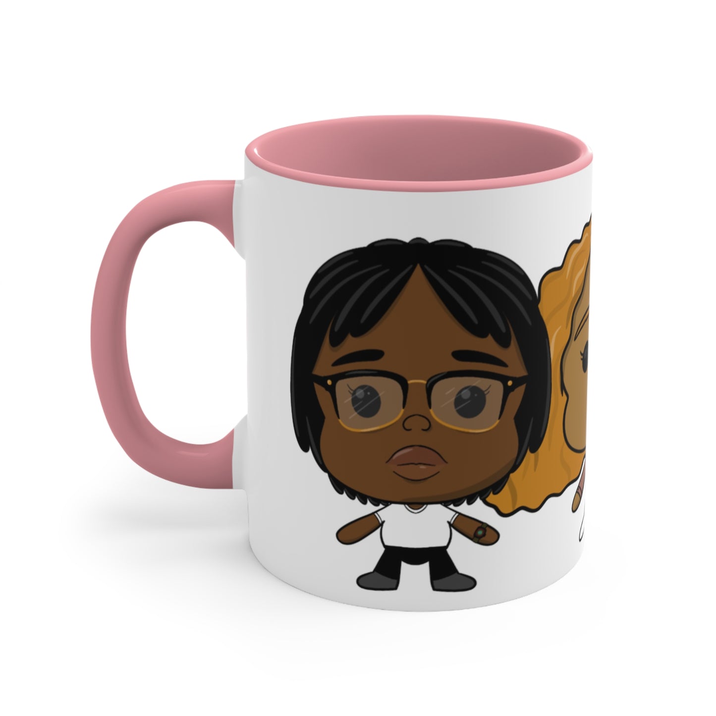 3lesbians1bed Accent Coffee Mug, 11oz