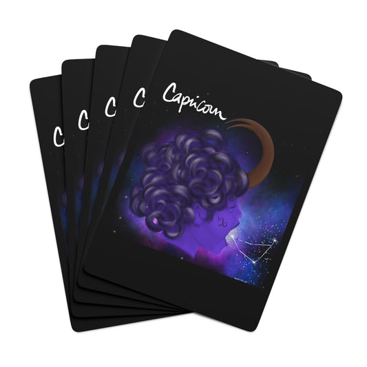Capricorn Zodiac Poker Cards