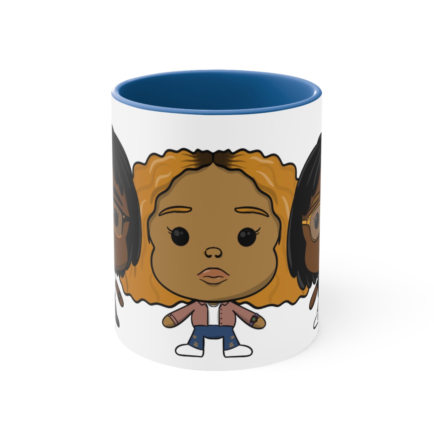 3lesbians1bed Accent Coffee Mug, 11oz