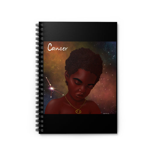 Cancer Zodiac Spiral Notebook - Ruled Line