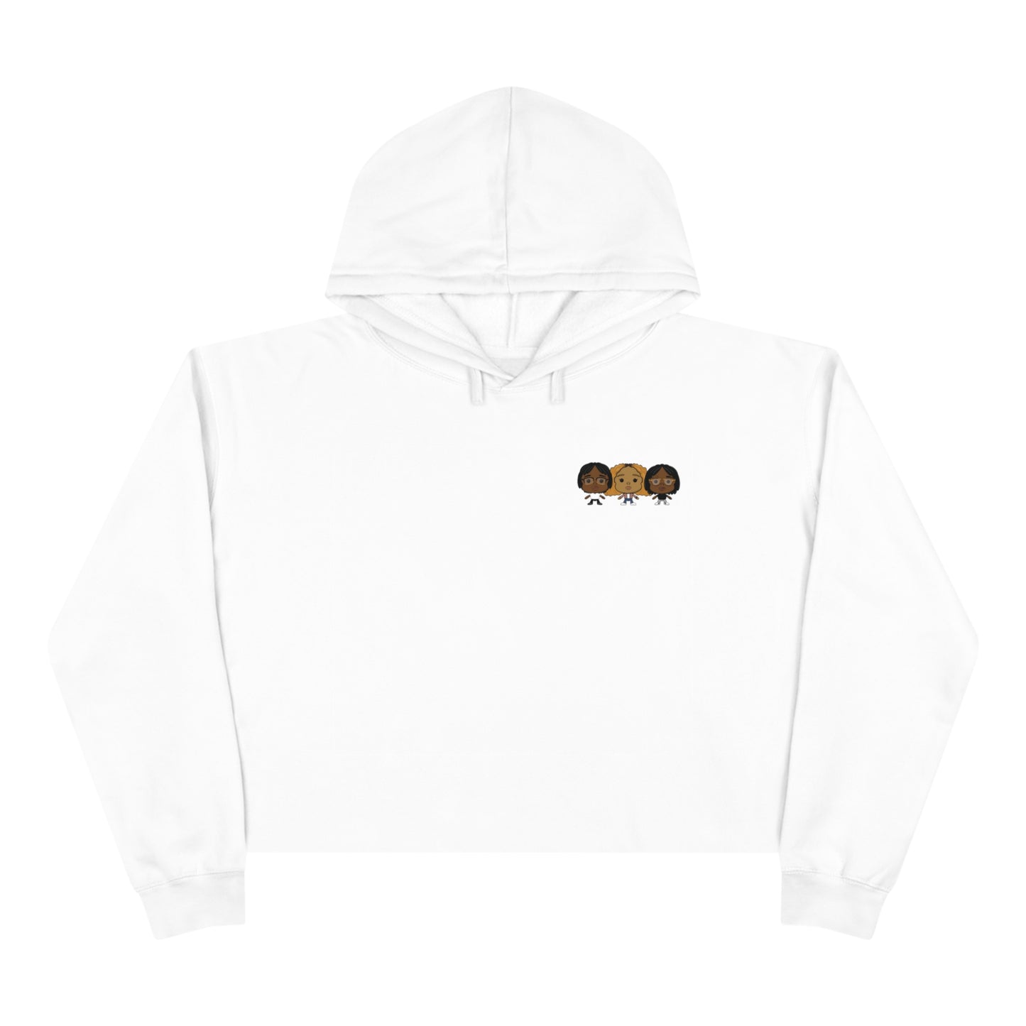 3lesbian1bed Logo Crop hoodie