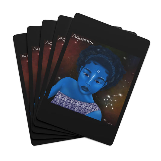 Aquarius Custom Poker Cards