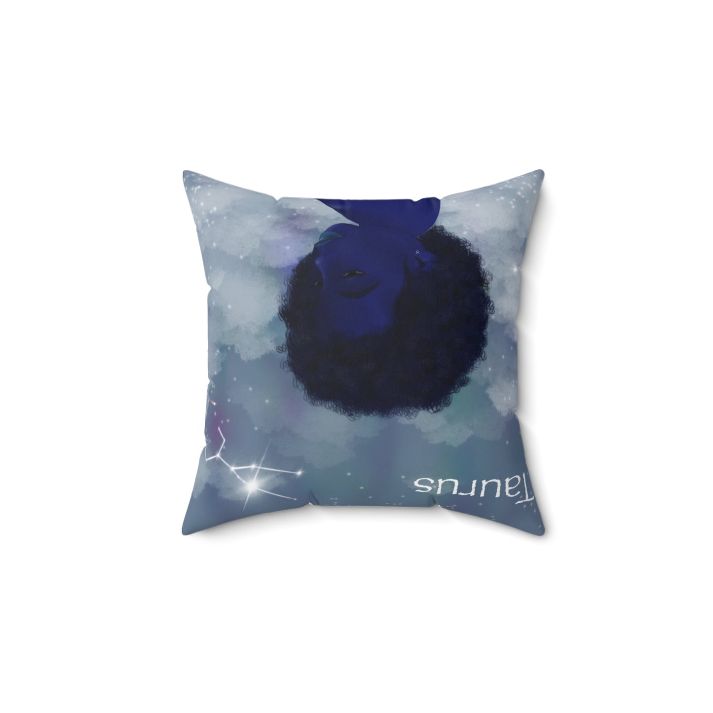 Taurus Zodiac Polyester Square Pillow