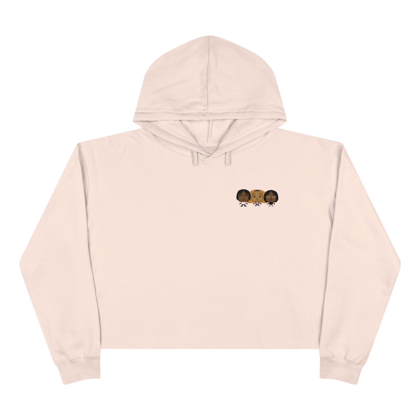 3lesbian1bed Logo Crop hoodie