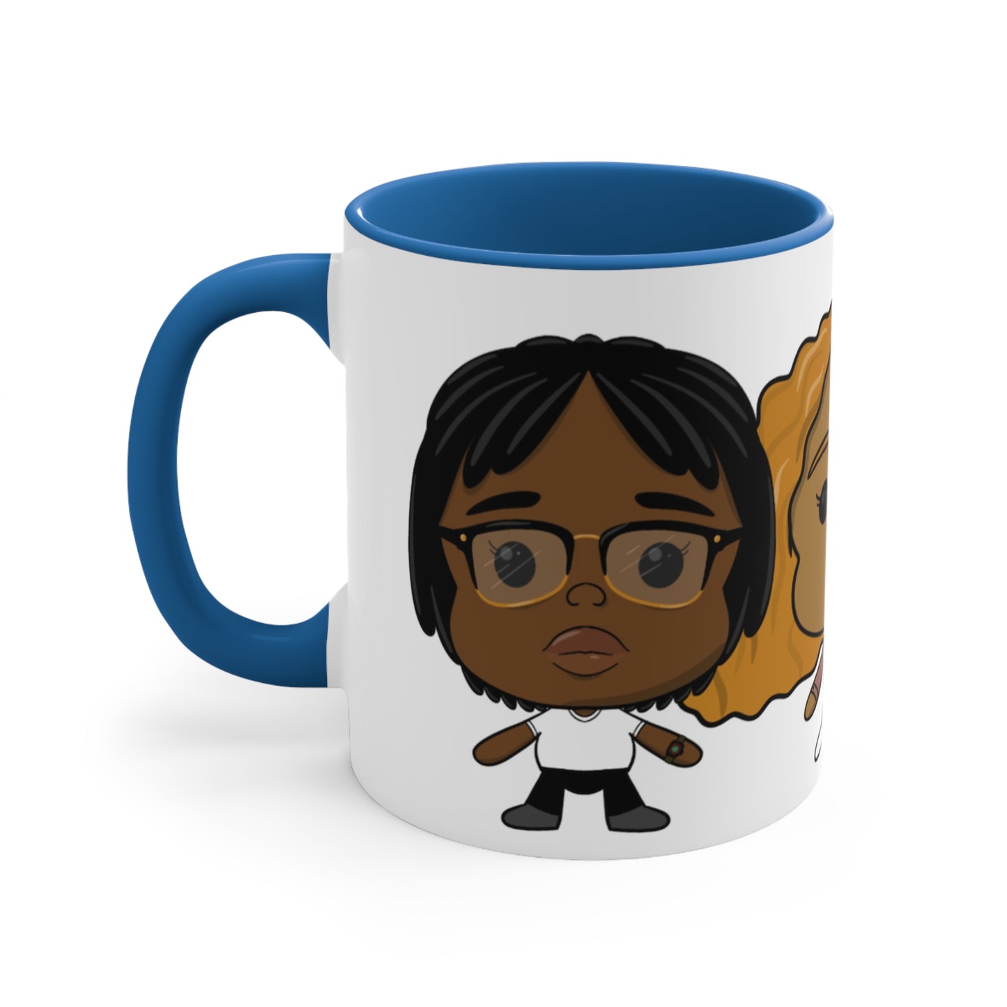 3lesbians1bed Accent Coffee Mug, 11oz