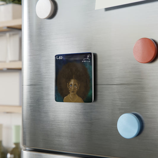 Leo Zodiac Porcelain Magnet
