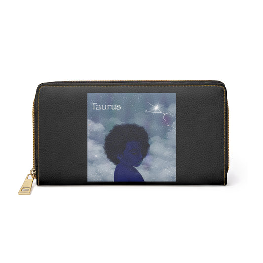 Taurus Zodiac Zipper Wallet