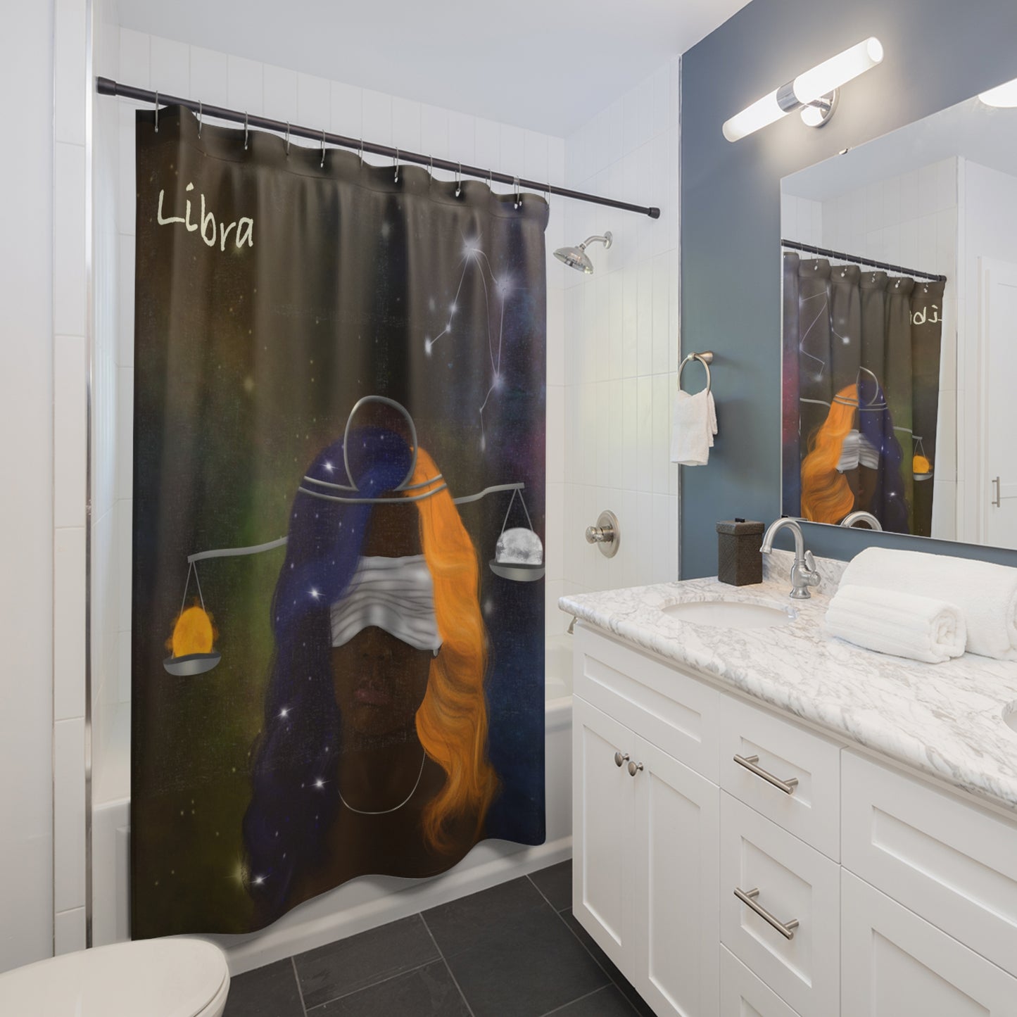Libra Zodiac Shower Curtains