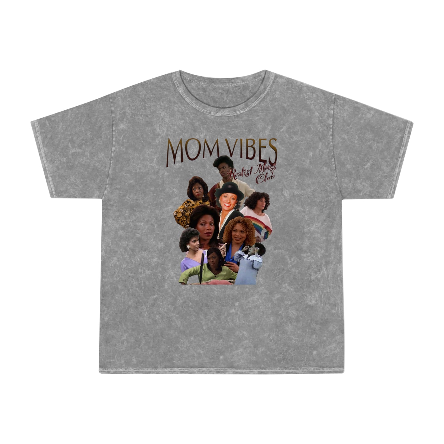 Mom Vibes Unisex Mineral Wash T-Shirt - Perfect Gift for Moms