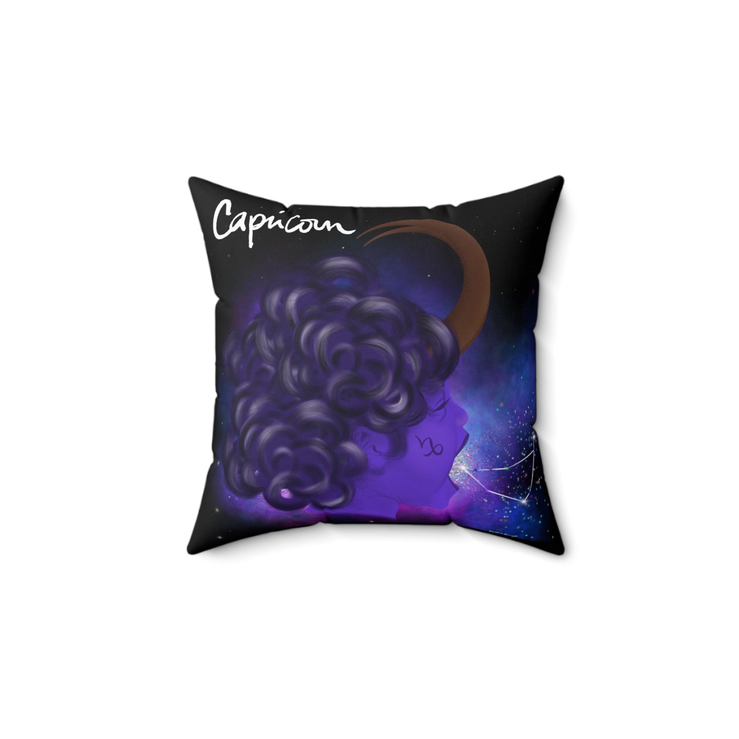 Capricorn Zodiac Square Pillow