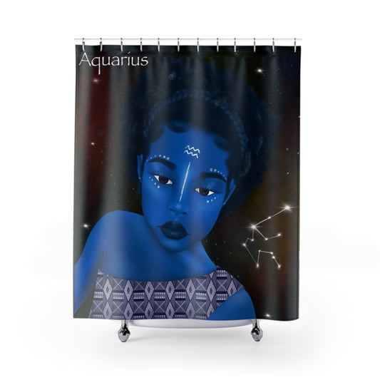 Aquarius Shower Curtains