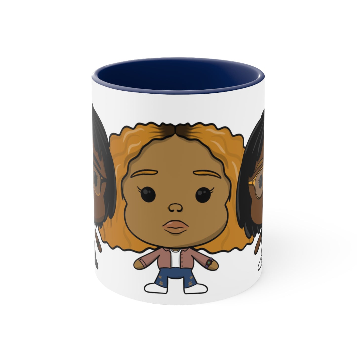 3lesbians1bed Accent Coffee Mug, 11oz