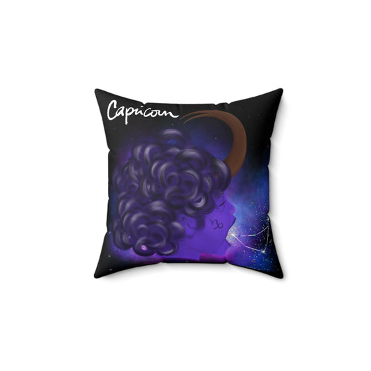 Capricorn Zodiac Square Pillow