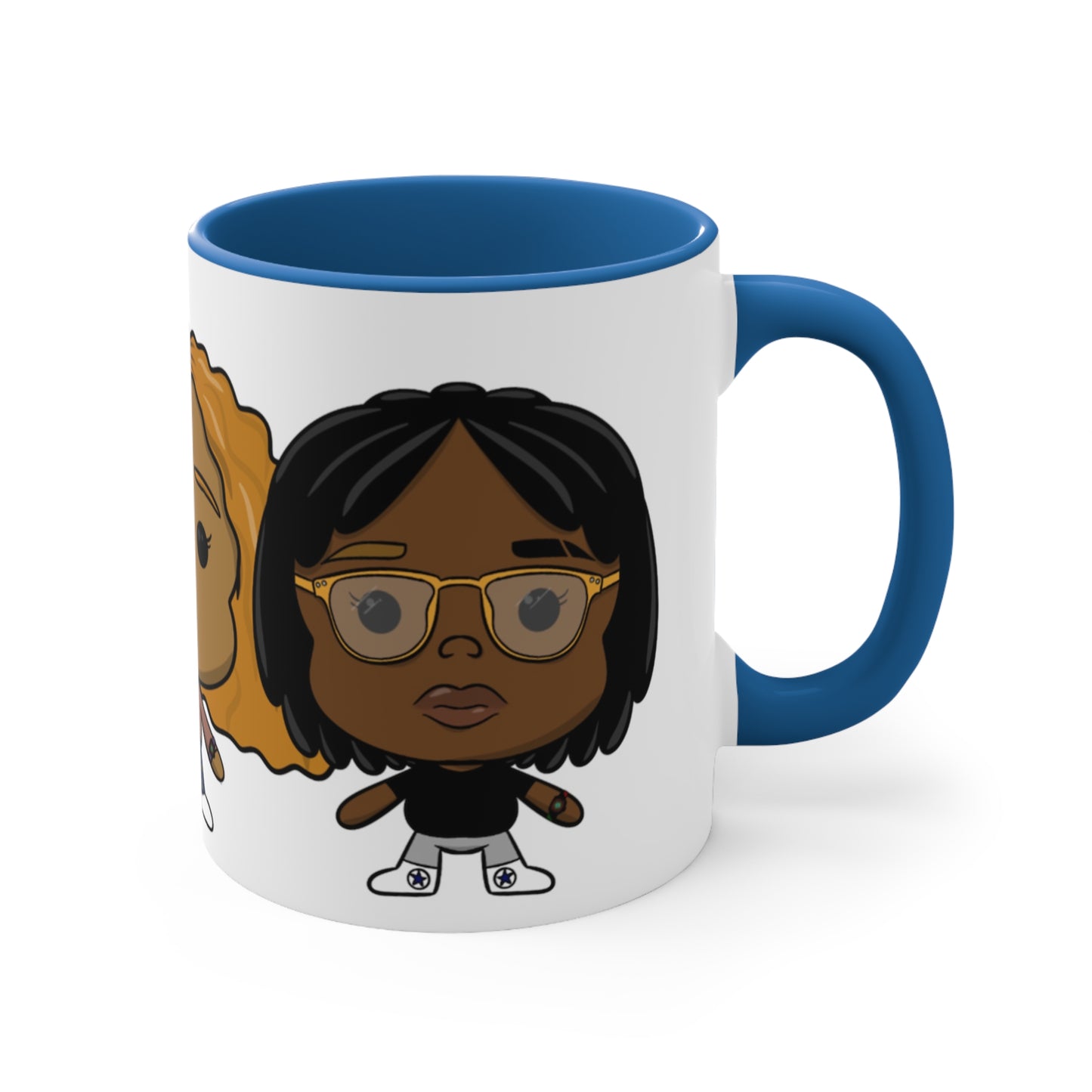 3lesbians1bed Accent Coffee Mug, 11oz