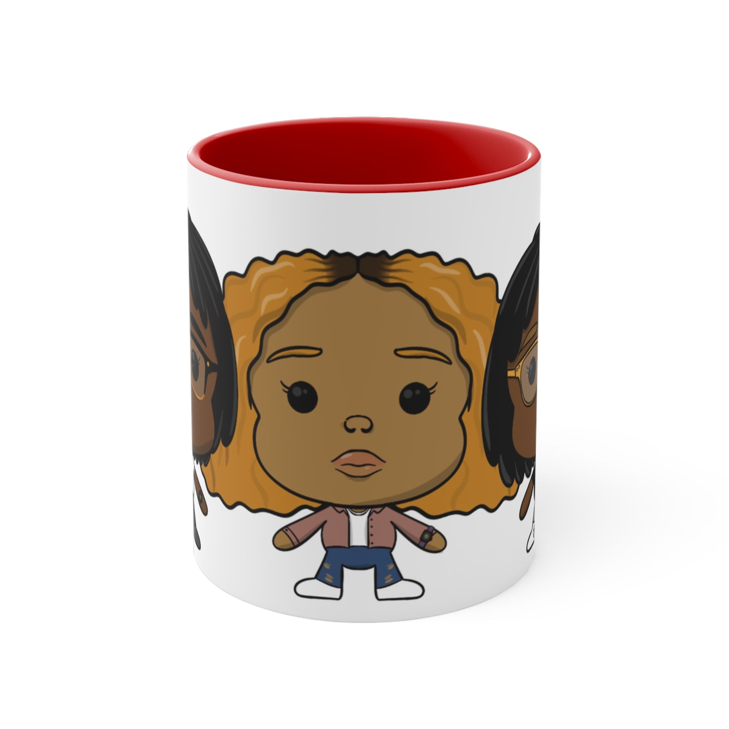 3lesbians1bed Accent Coffee Mug, 11oz