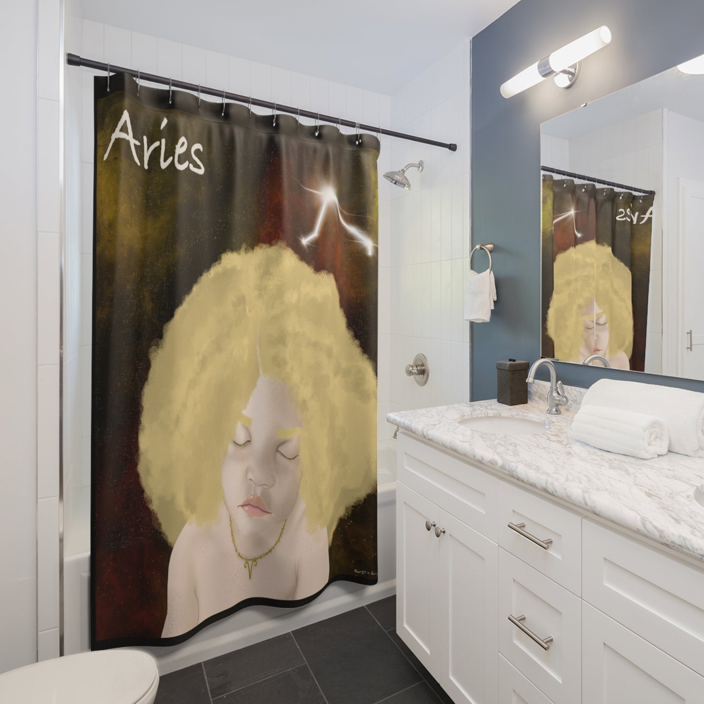 Aries Shower Curtains