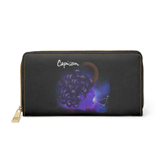 Capricorn Zodiac Zipper Wallet