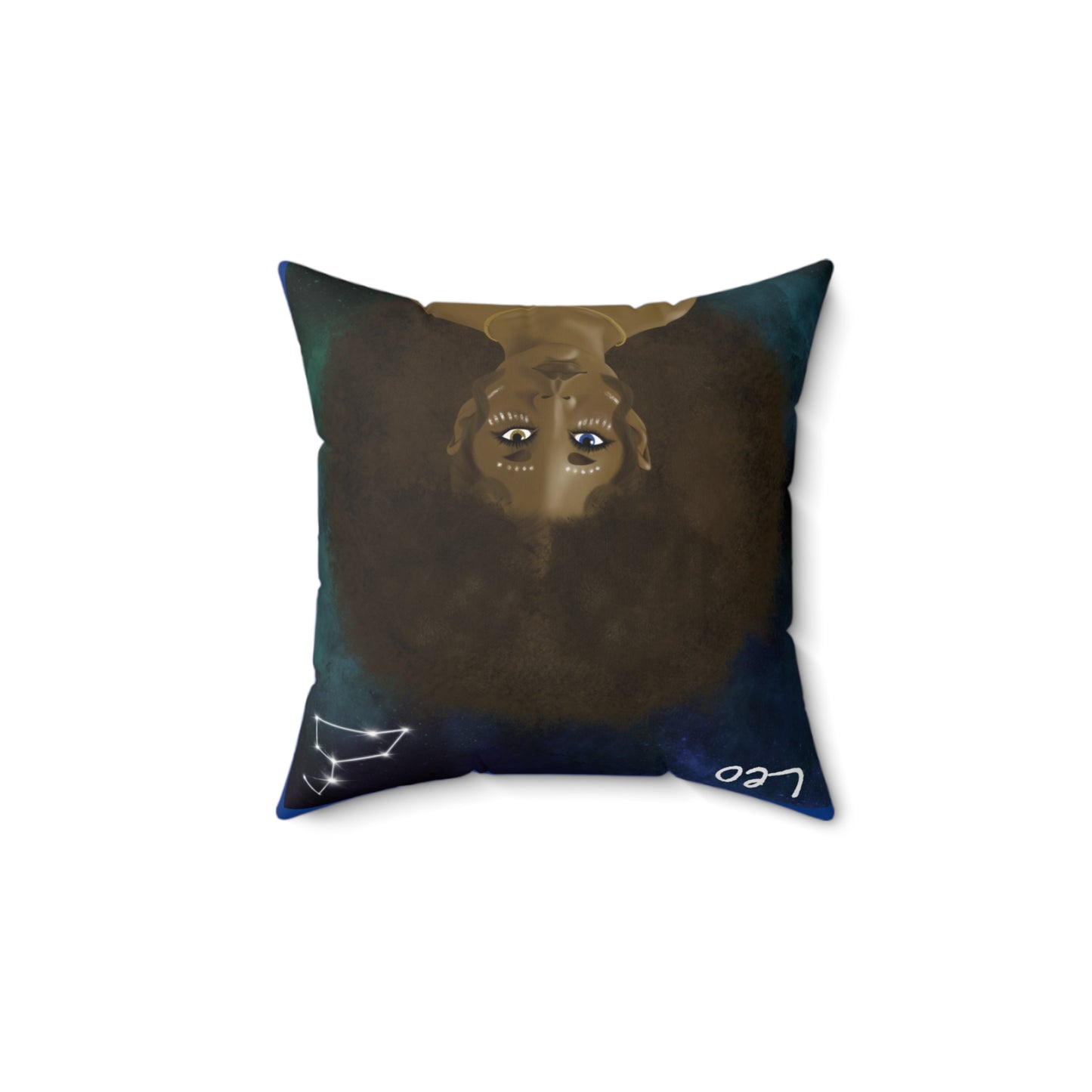 Leo Zodiac Polyester Square Pillow