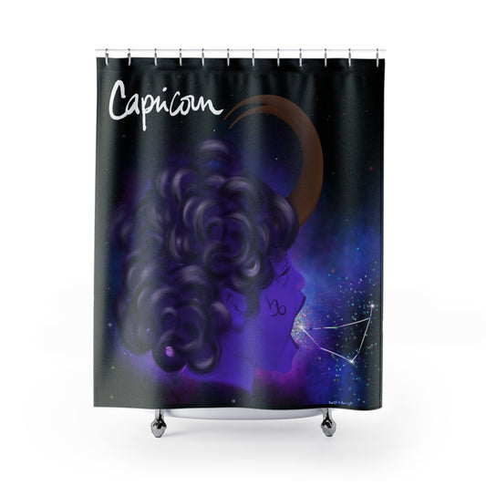 Capricorn Zodiac Shower Curtains
